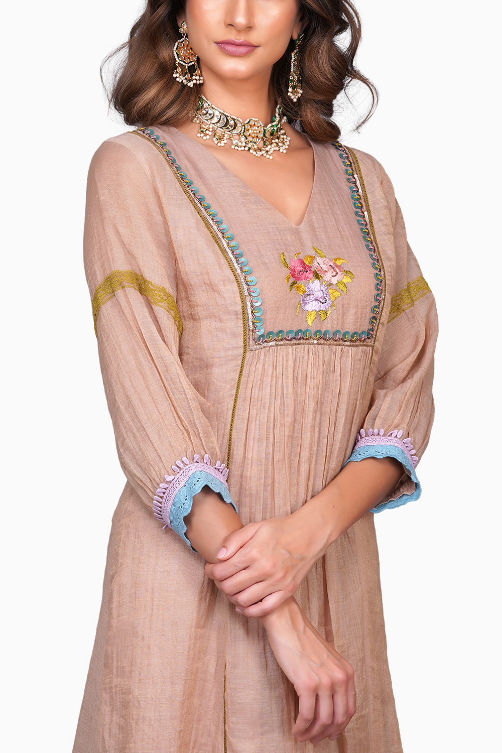 Baroque Flower Tunic Set