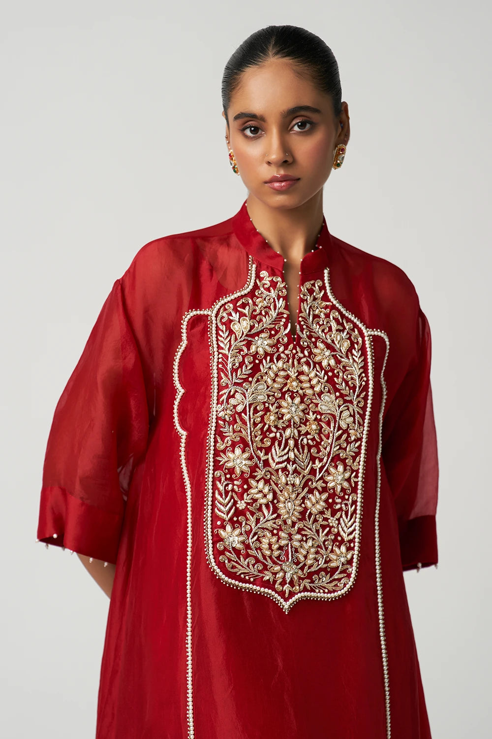 Ruby Gul-E-Mehrab Organza Kurta Set