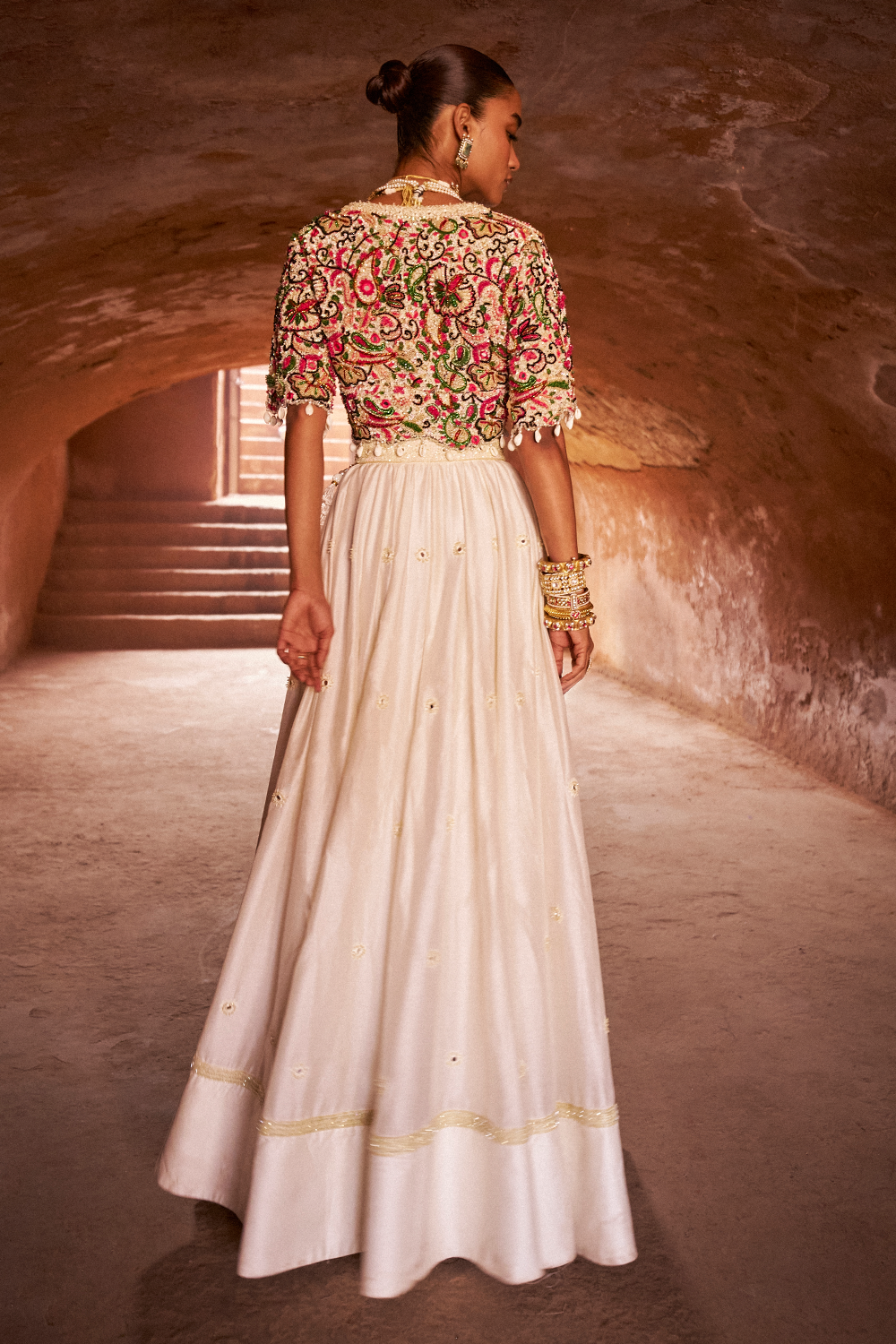 Desert Rose Blouse Lehenga Set