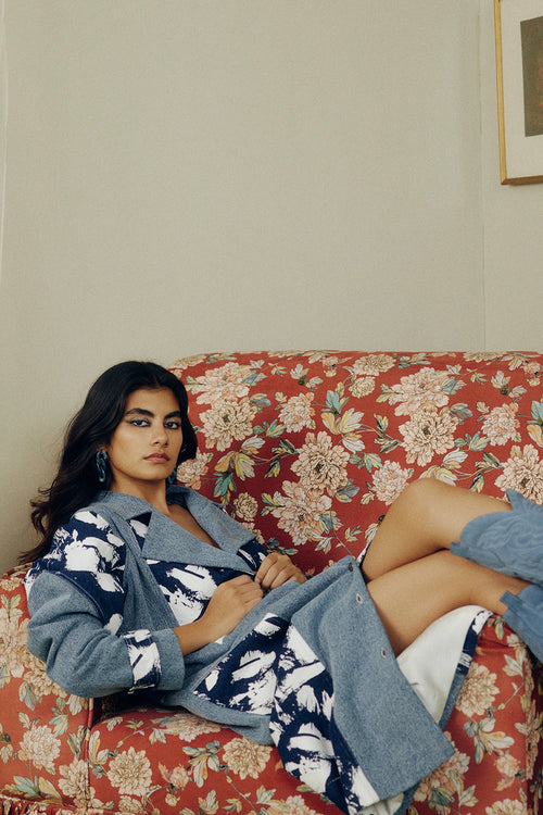 Mix & Match Denim Trench