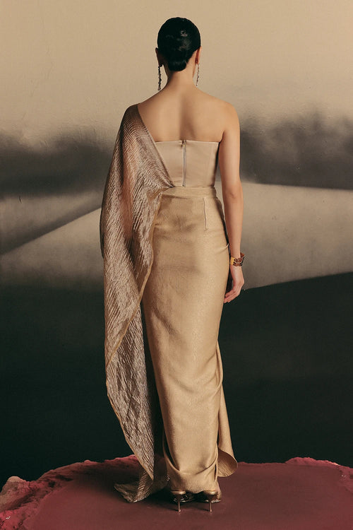 Gold Aurum Saree