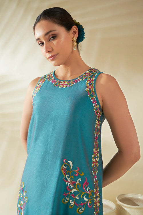 Blue Elin Kurta Set