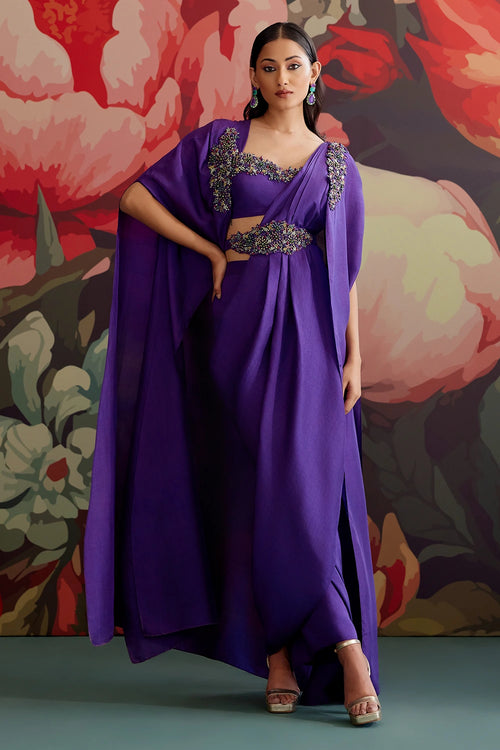 Jamini Cape Saree Set