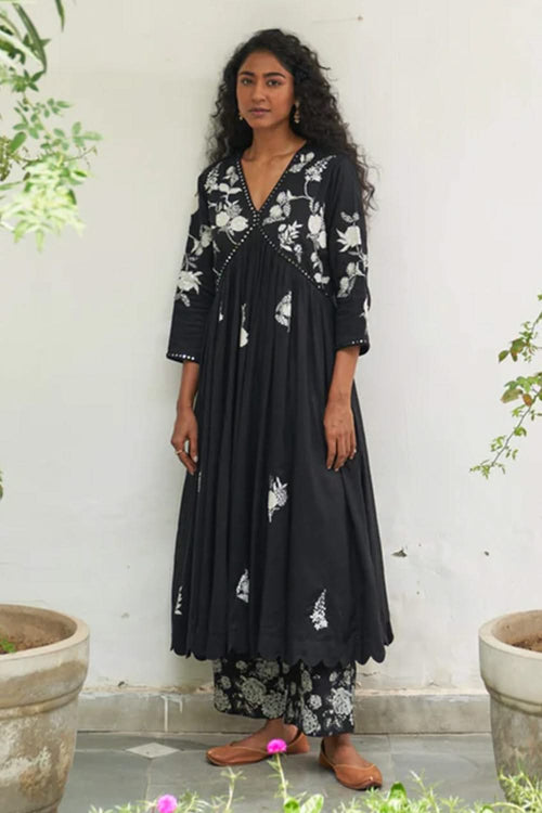 Chuimui Black Kurta Set