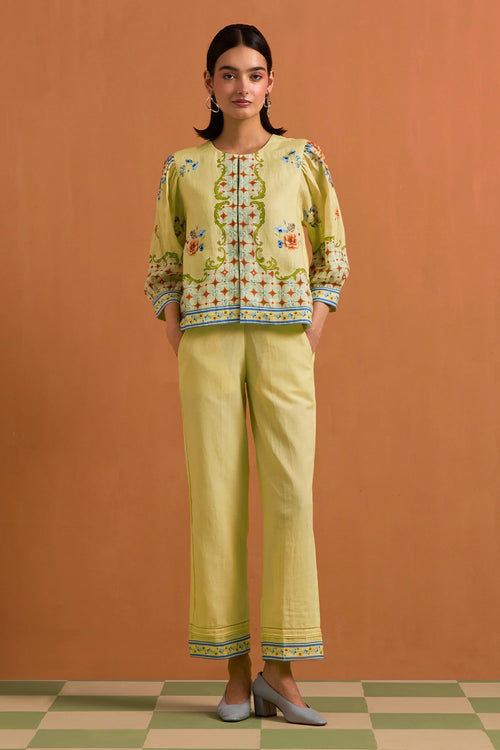Fun Yellow Verdant Co-ord Set