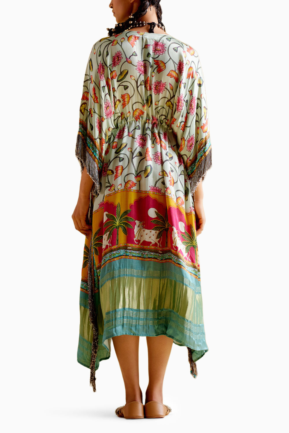 Linus Turquoise Printed Kaftan