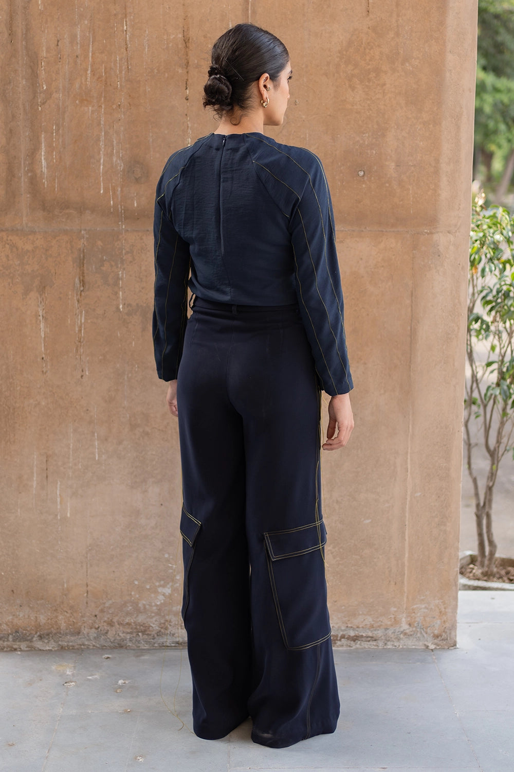Space Blue Stitched Comfort Set
