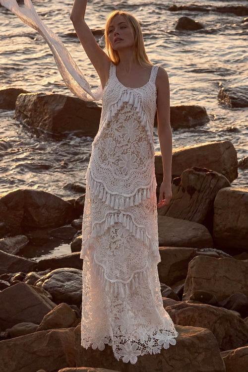 Aurelia Fringe Gown