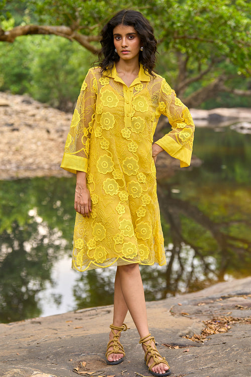 Yellow Lace Dress