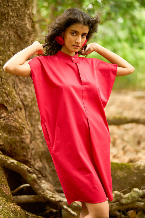Red Shirt Dress