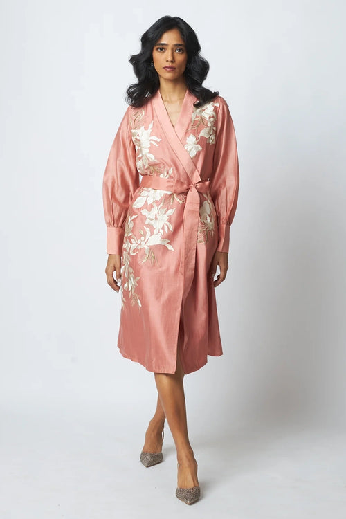 Carmen Modest Wrap Midi Dress