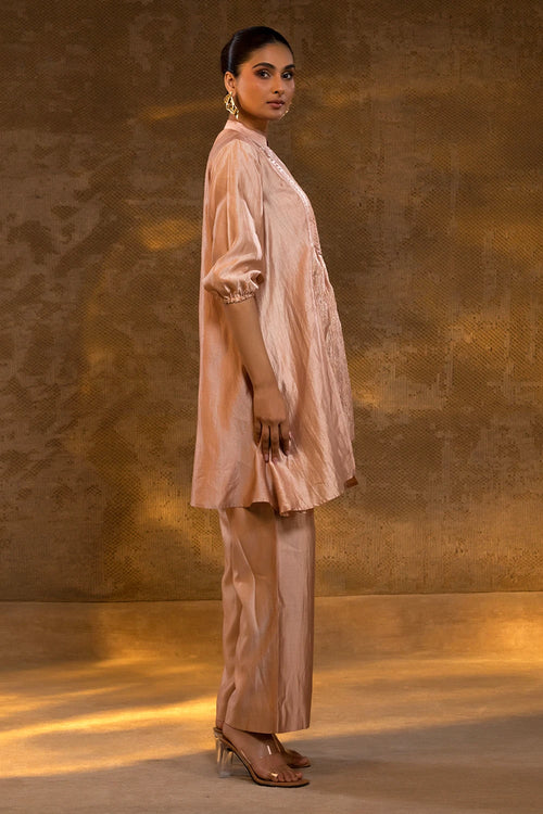 Agneya Blush Pleated Tissue Yolk Set