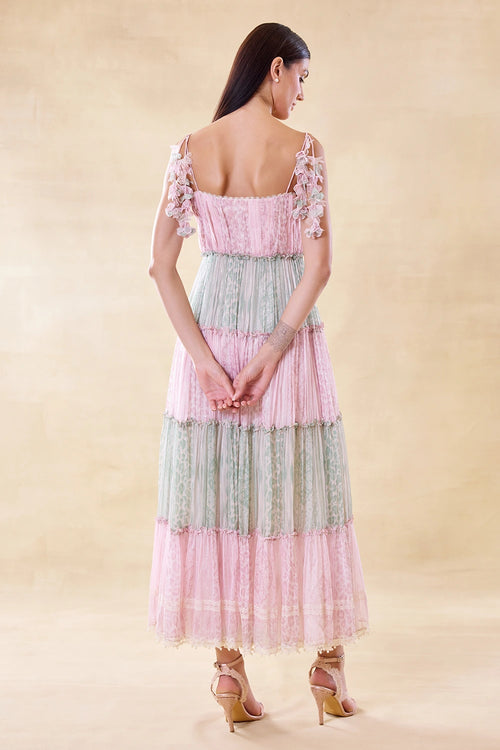 Blush Cascade Dress