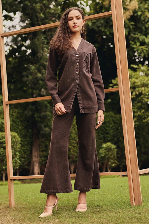 Amber Denim Shirt with Bootcut Denim