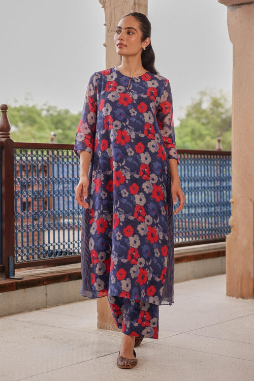 Indigo Bloom Co-ord Set