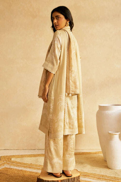 Palm Royale Co-ord Set With Stole