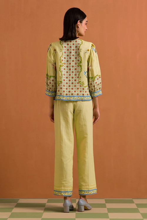 Fun Yellow Verdant Co-ord Set