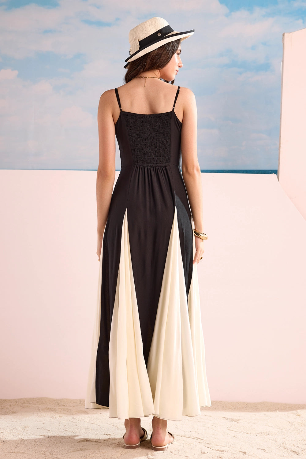 Black And White Maxi Dress