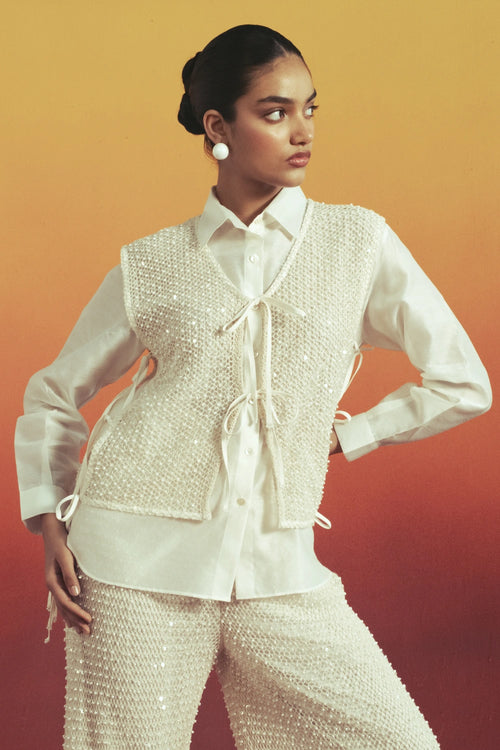 Pearl Dune Vest Set