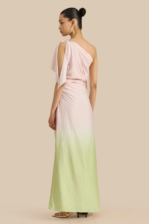 Pink Green Primrose Dress
