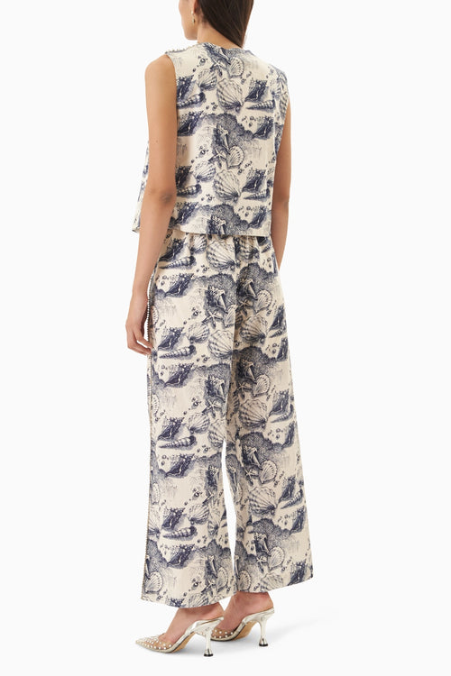 Marine Mood Embellished Co-ord Set