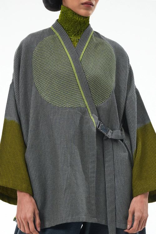 Grey Lime Weaver's Jacket