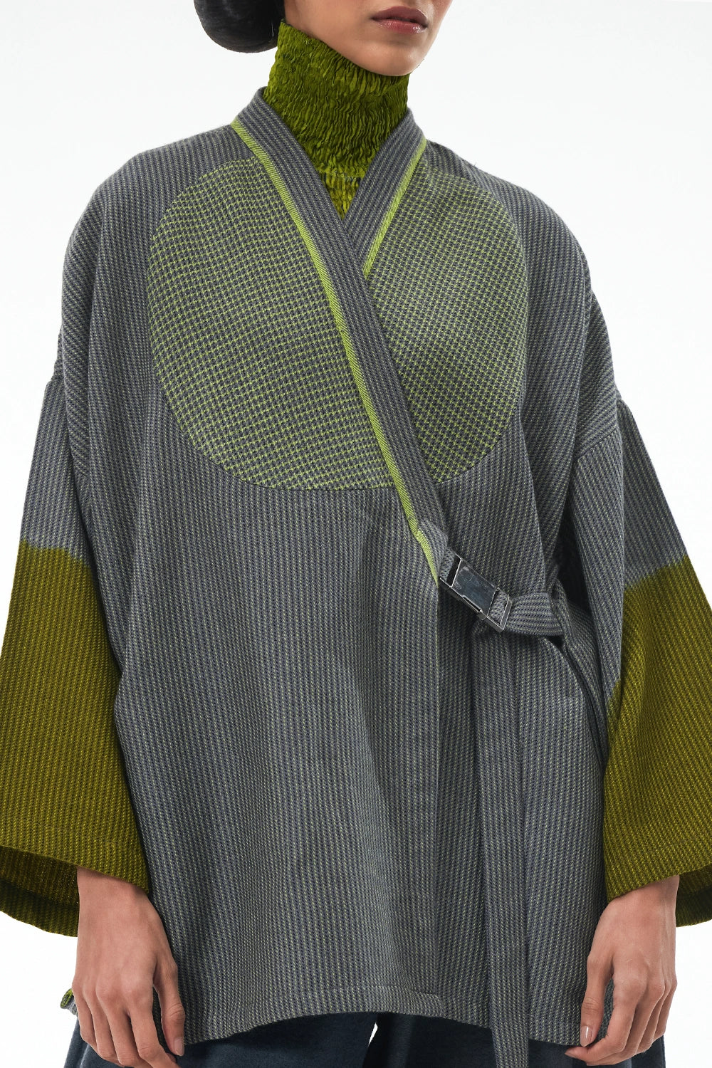 Grey Lime Weaver's Jacket
