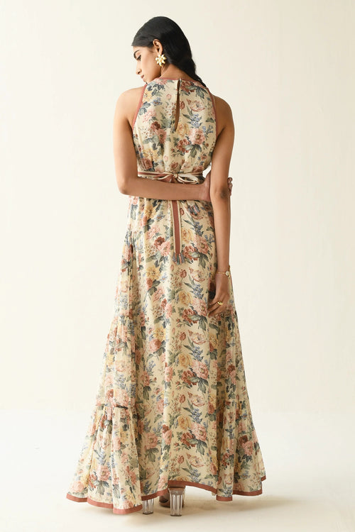 Light Yellow Floral Dress