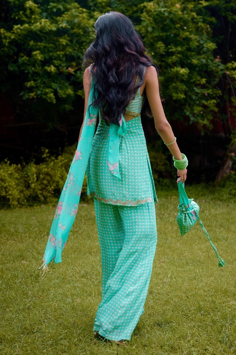 Janeman Aqua Short Kurta Set