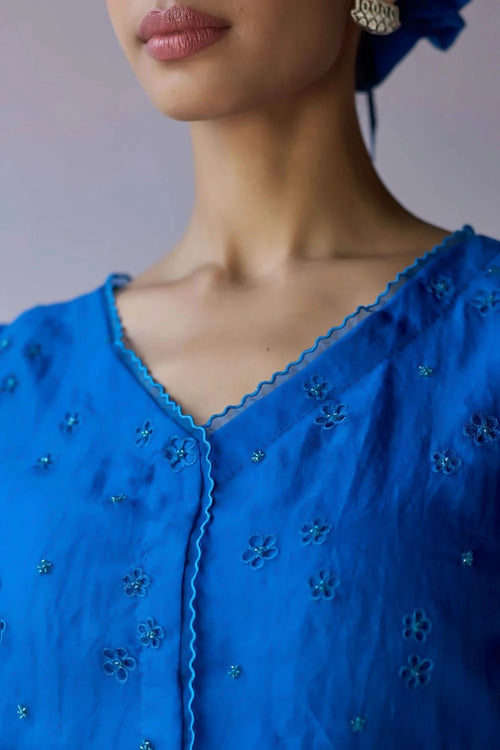 StarBloom Persian Blue Blouse