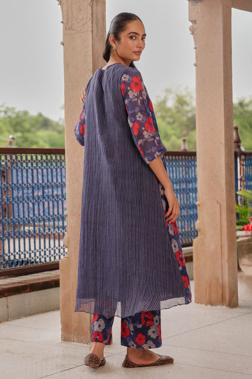 Indigo Bloom Co-ord Set