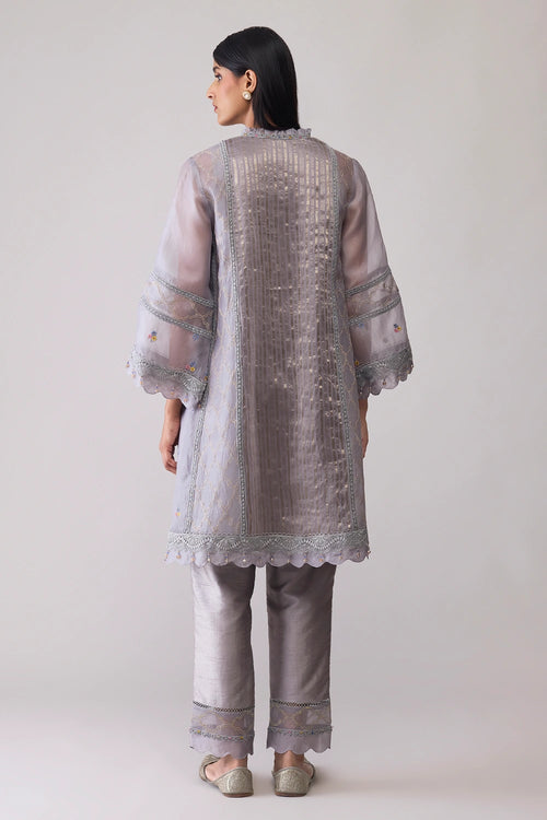 Farida Grey Kurta Set