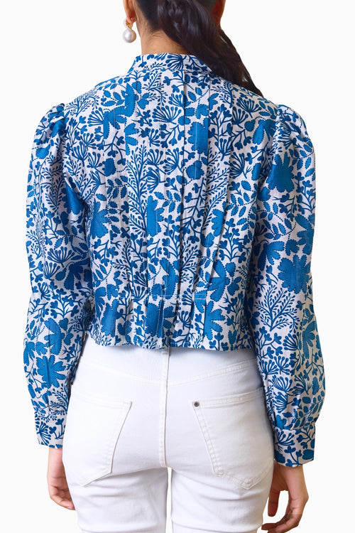 Indigo Bloom Blouse