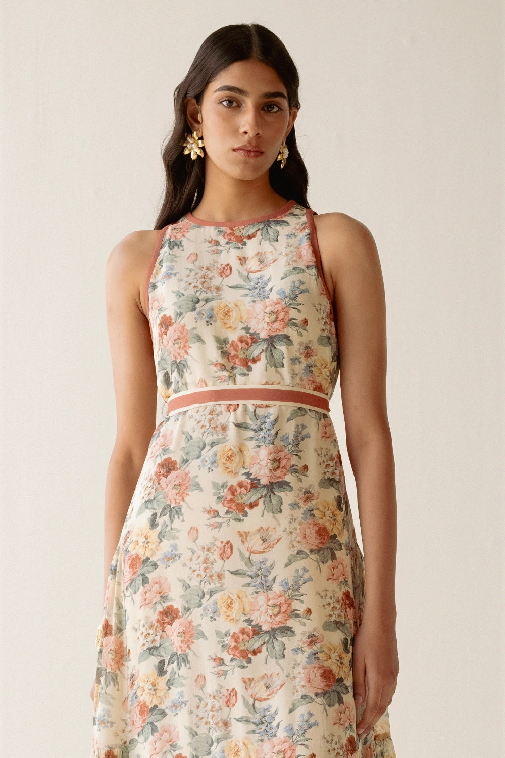 Light Yellow Floral Dress