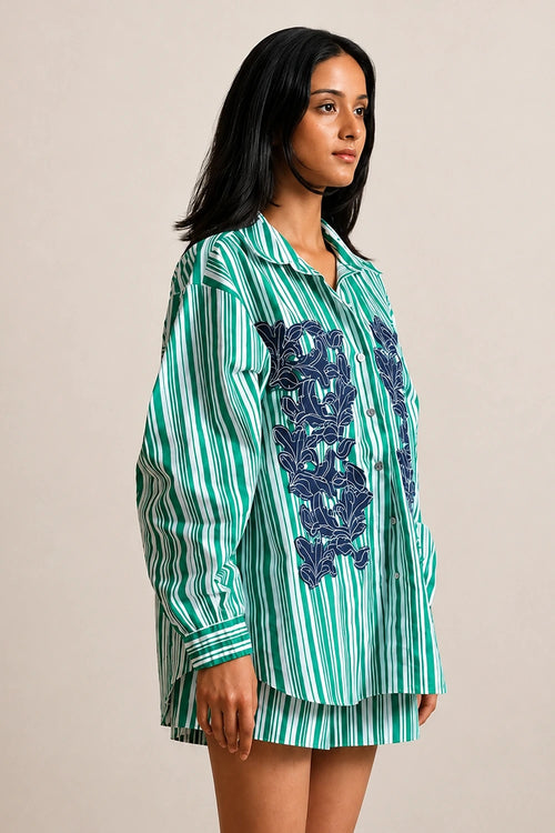 Jade Garden Shorts Set