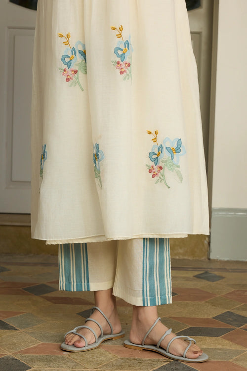 Ivory Pintuck Co-ord Set