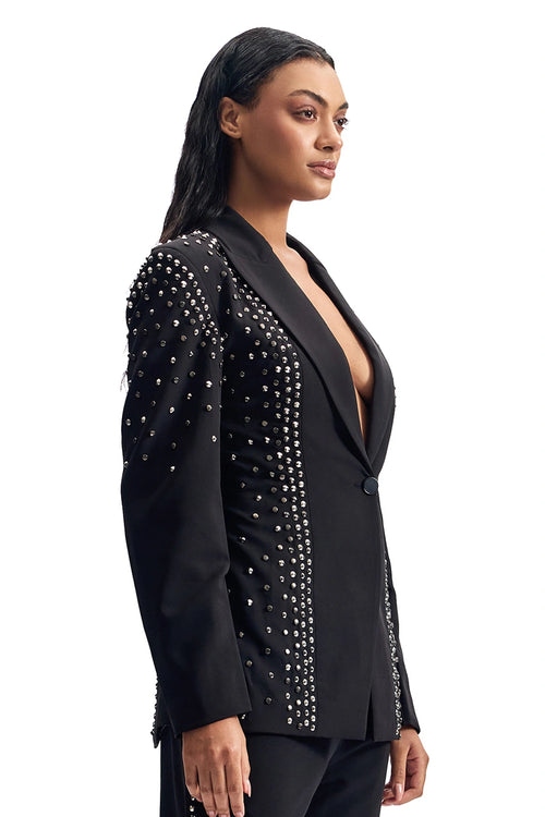 Stud-Armour Tailored Jacket