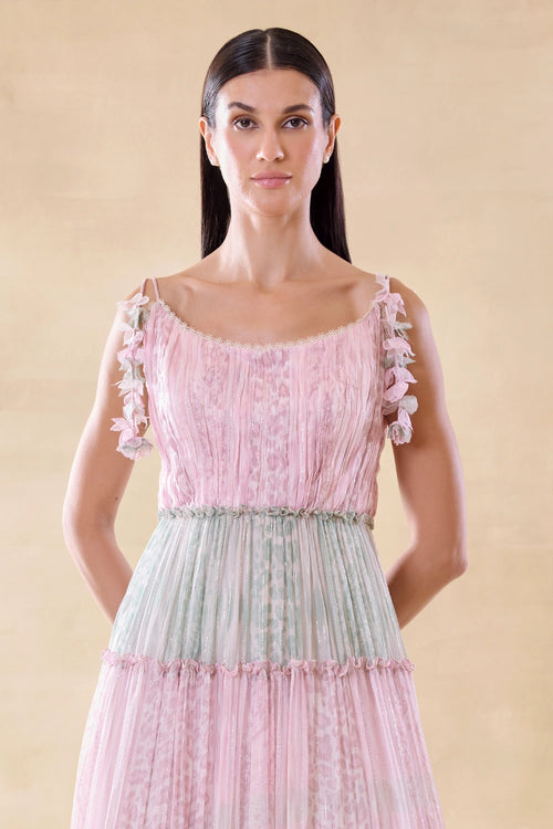 Blush Cascade Dress