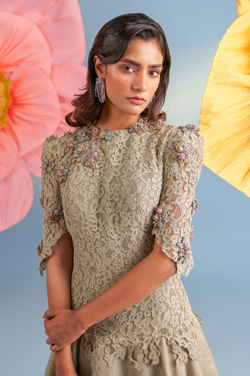 Almond Portia Dress