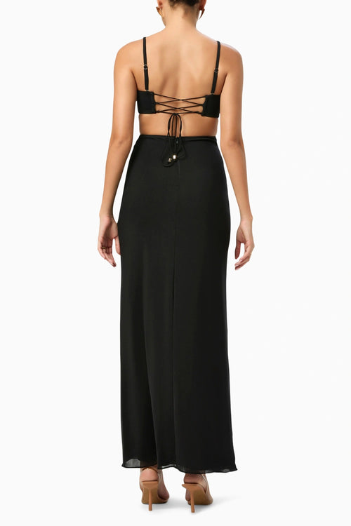 Coastline Mesh Midnight Dress