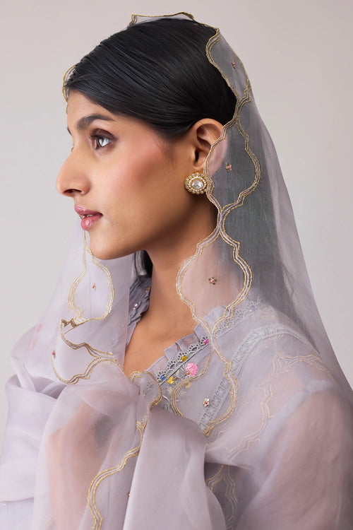 Farida Grey Kurta Set
