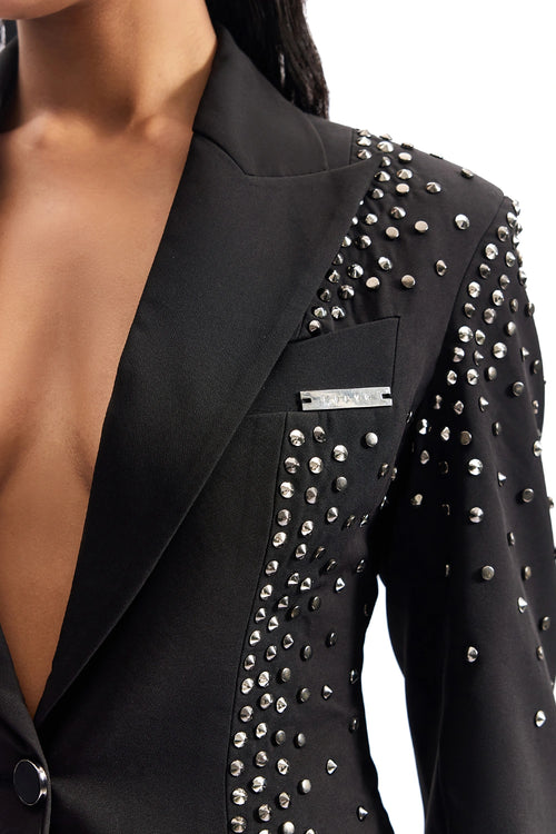 Stud-Armour Tailored Jacket