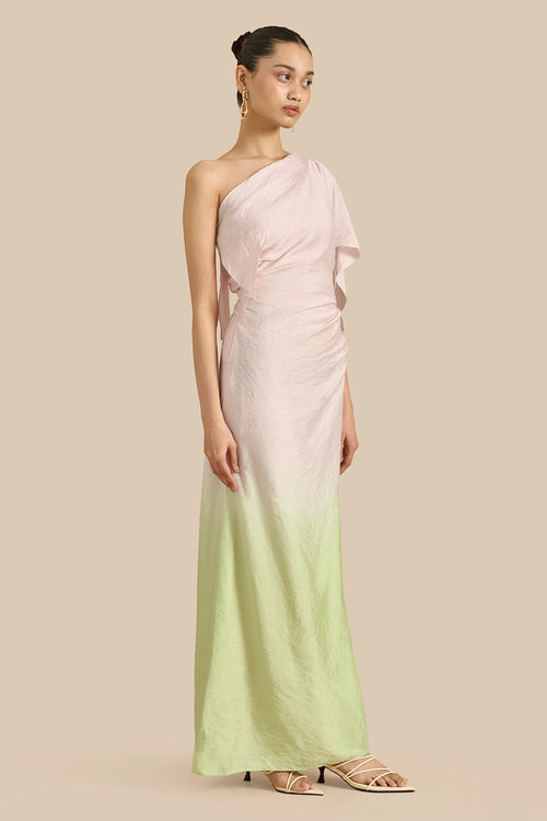 Pink Green Primrose Dress