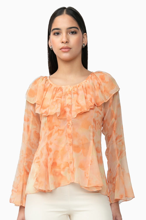 Orange Rae Top