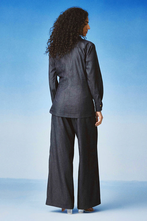 Drapped Denim Co Ord Set