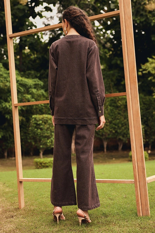 Amber Denim Shirt with Bootcut Denim