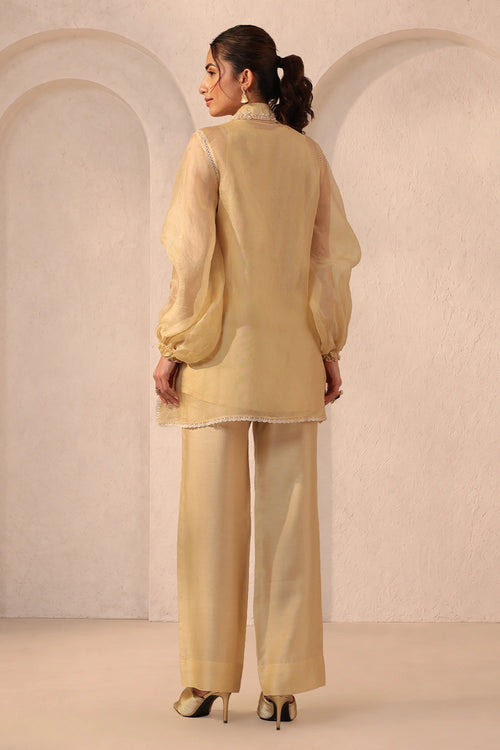 Vaayu Beige Jacket Co-ord Set
