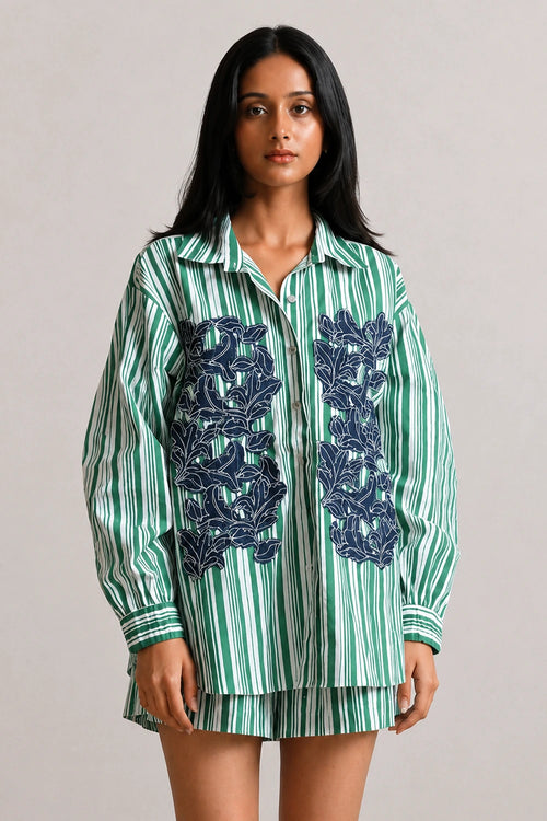 Jade Garden Shorts Set