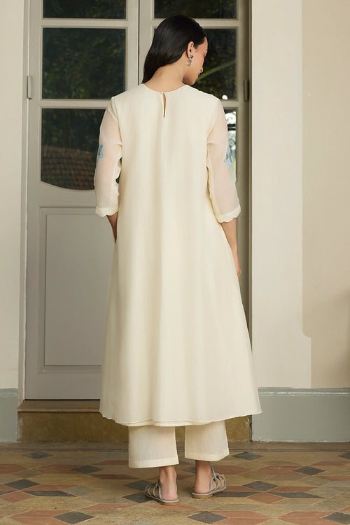 Ivory Pintuck Co-ord Set