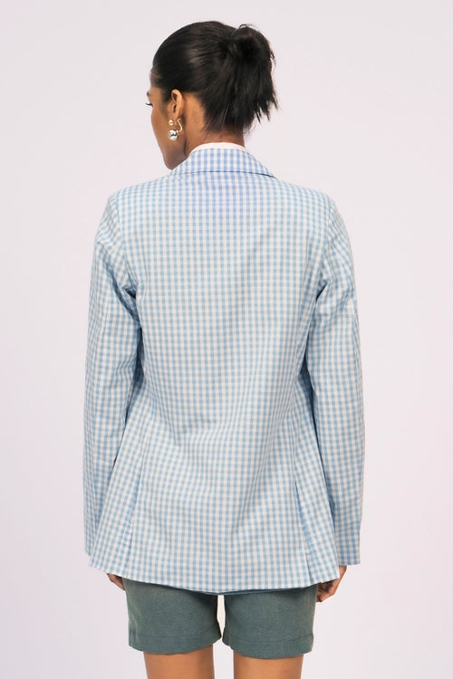 Gingham Blazer
